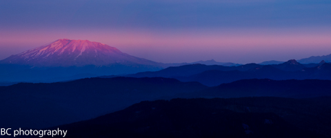 Mt St Helens sunrise