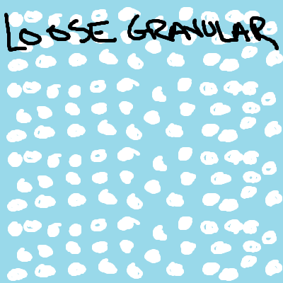 a drawing of loose granular snow